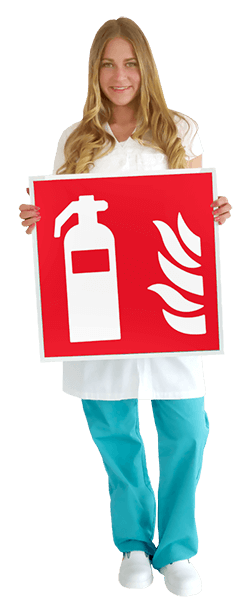 Danielle mit Sicherheitskennzeichen Schild 