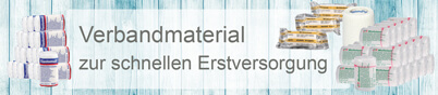 Verbandmaterial zur schnellen Erstversorgung Verbandmaterial zur schnellen Erstversorgung