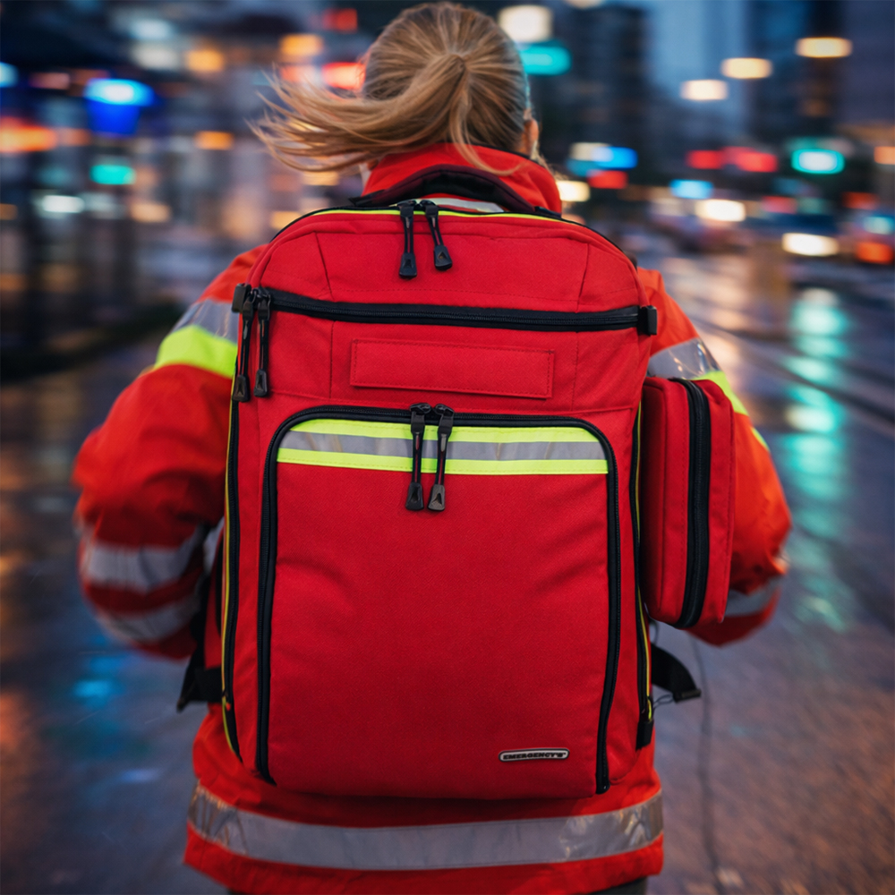 Notfallrucksack im Einsatz