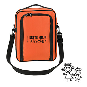 SÖHNGEN Erste-Hilfe-Tasche SCOUT KiTa großer Wandertag, orange/schwarz, gefüllt